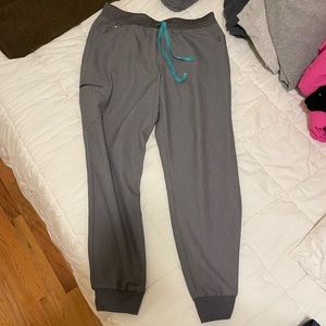 FIGS Grey Jogger Scrub Pants size XL Tall